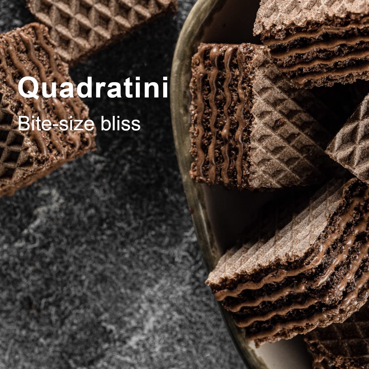 Loacker Quadratin Double Chocolate Wafer Cookies, 250g