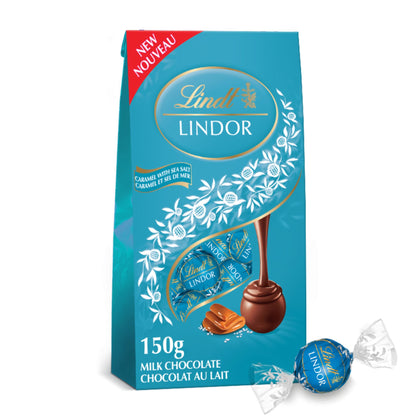 LINDOR Milk Caramel Sea Salt Truffles 150g