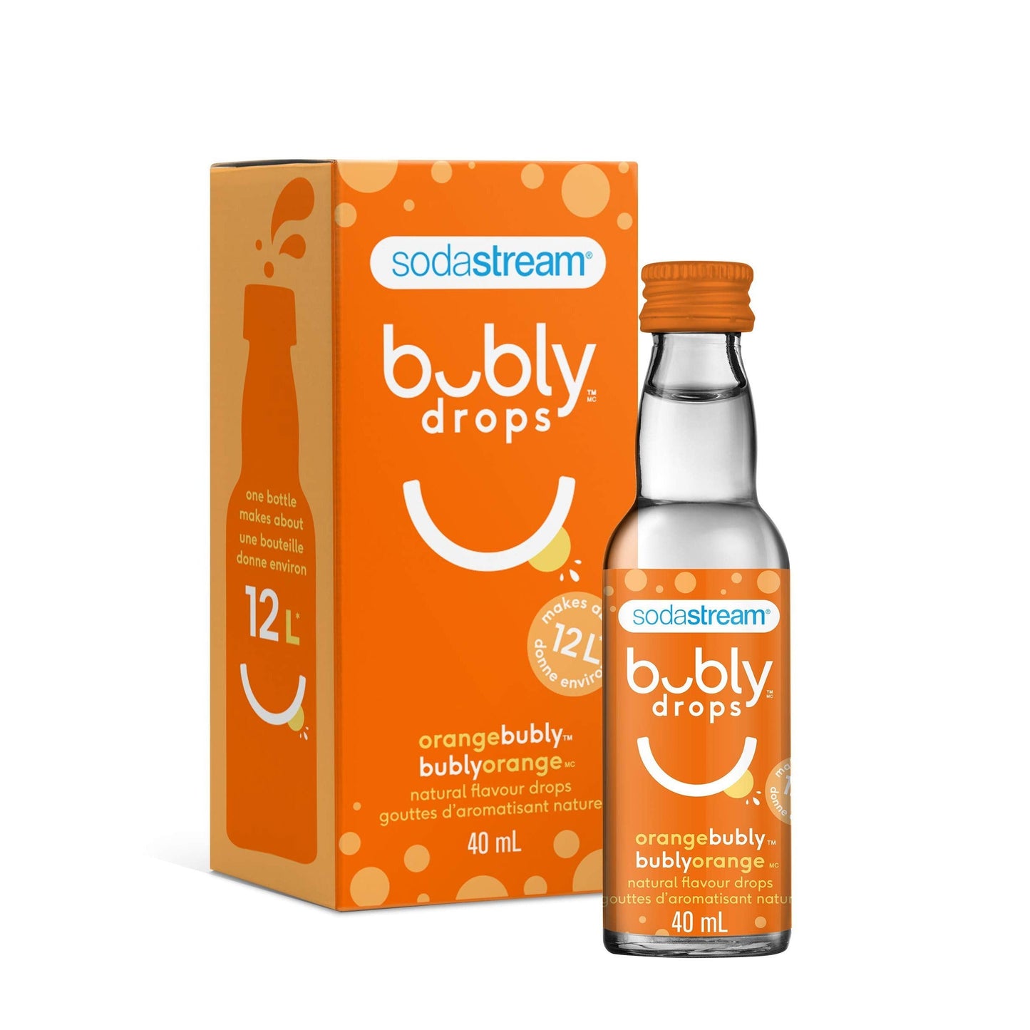 SodaStream bubly Drops: Orange Flavor |  (40ml)
