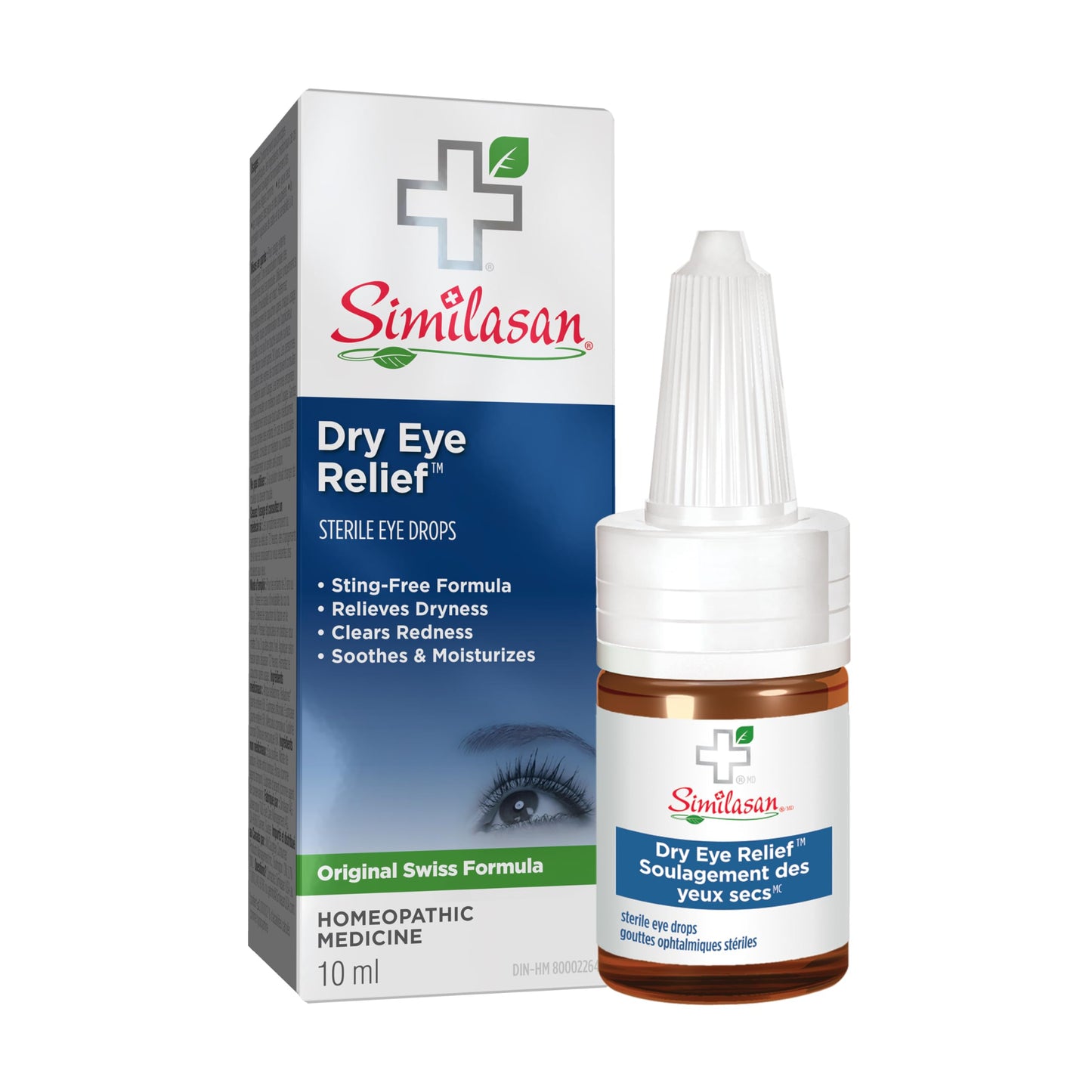 Similasan Dry Eye Relief Homeopathic Eye Drops | Soothes Dryness & Redness  (10 ml)