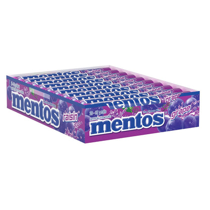 Mentos Chewy Mint Candy - Grape Flavour - Pack of 20 - 37g