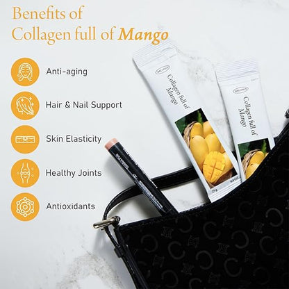 Korean Beauty Mango Collagen Jelly Sticks - 25 Packs