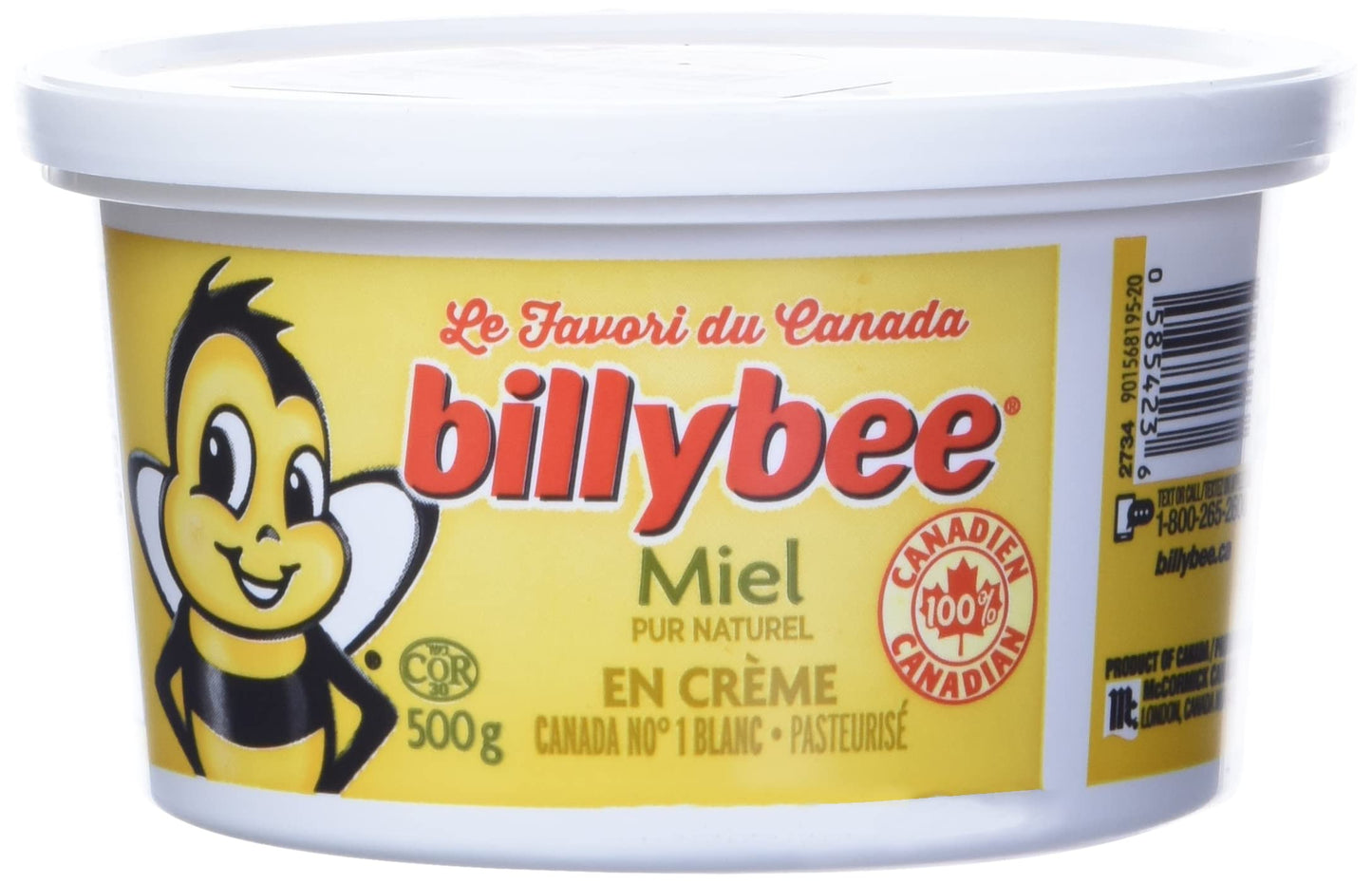 Billy Bee Honey, Pure Natural Honey, 500g