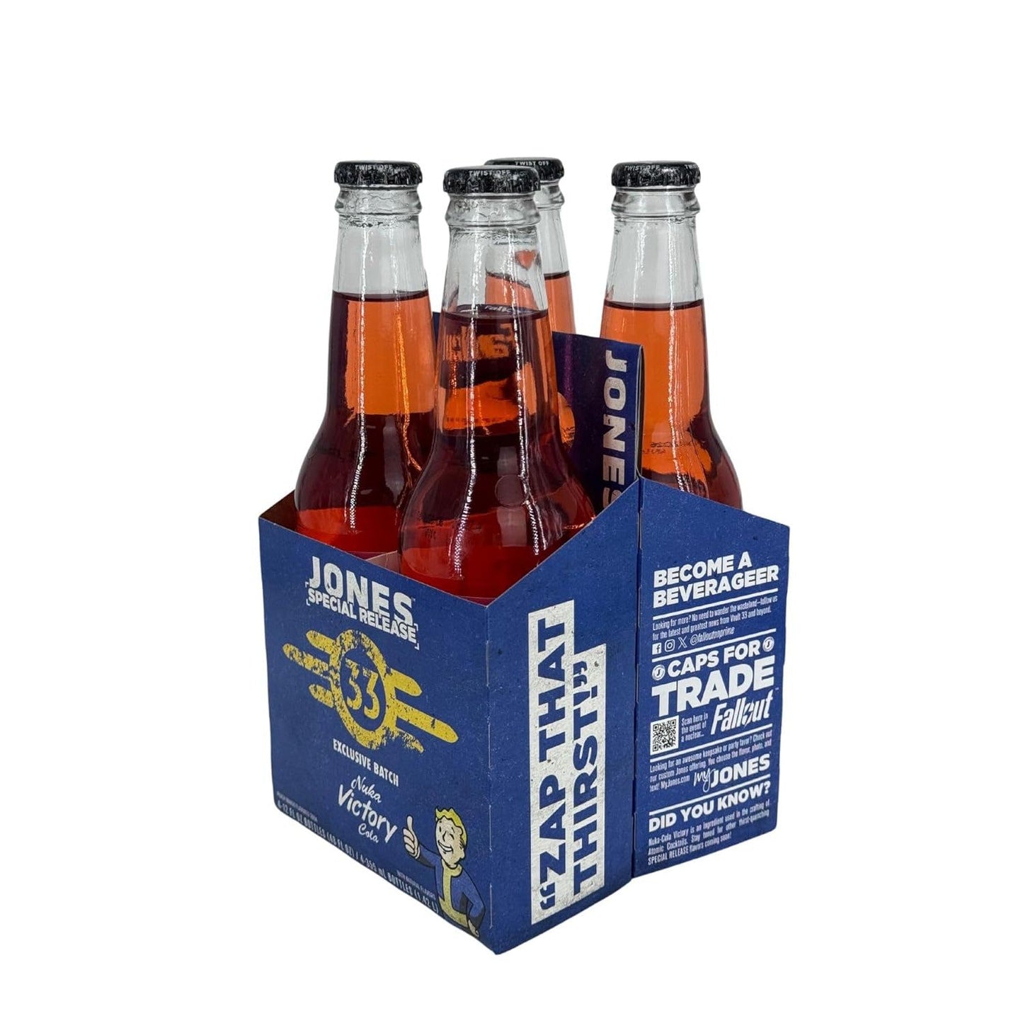 Jones Nuka Cola Victory 4-Pack | Peach Mango Cane + COLLECTOR'S SLEEVE