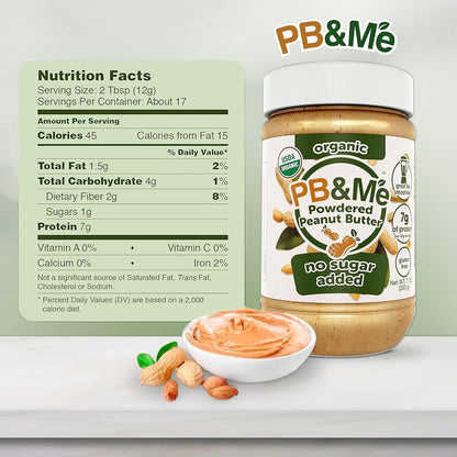 PB&Me Powdered Peanut Butter:  ( Gluten-Free, 200g)