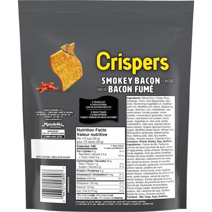 CRISPERS, Smokey Bacon Crackers,  145 g
