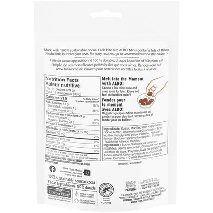 Aero Peppermint Chocolate Bubbles Pouch - Light & Refreshing Candy (4.76 oz)