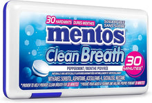 Mentos Clean Breath Mints Peppermint 30 Tablets