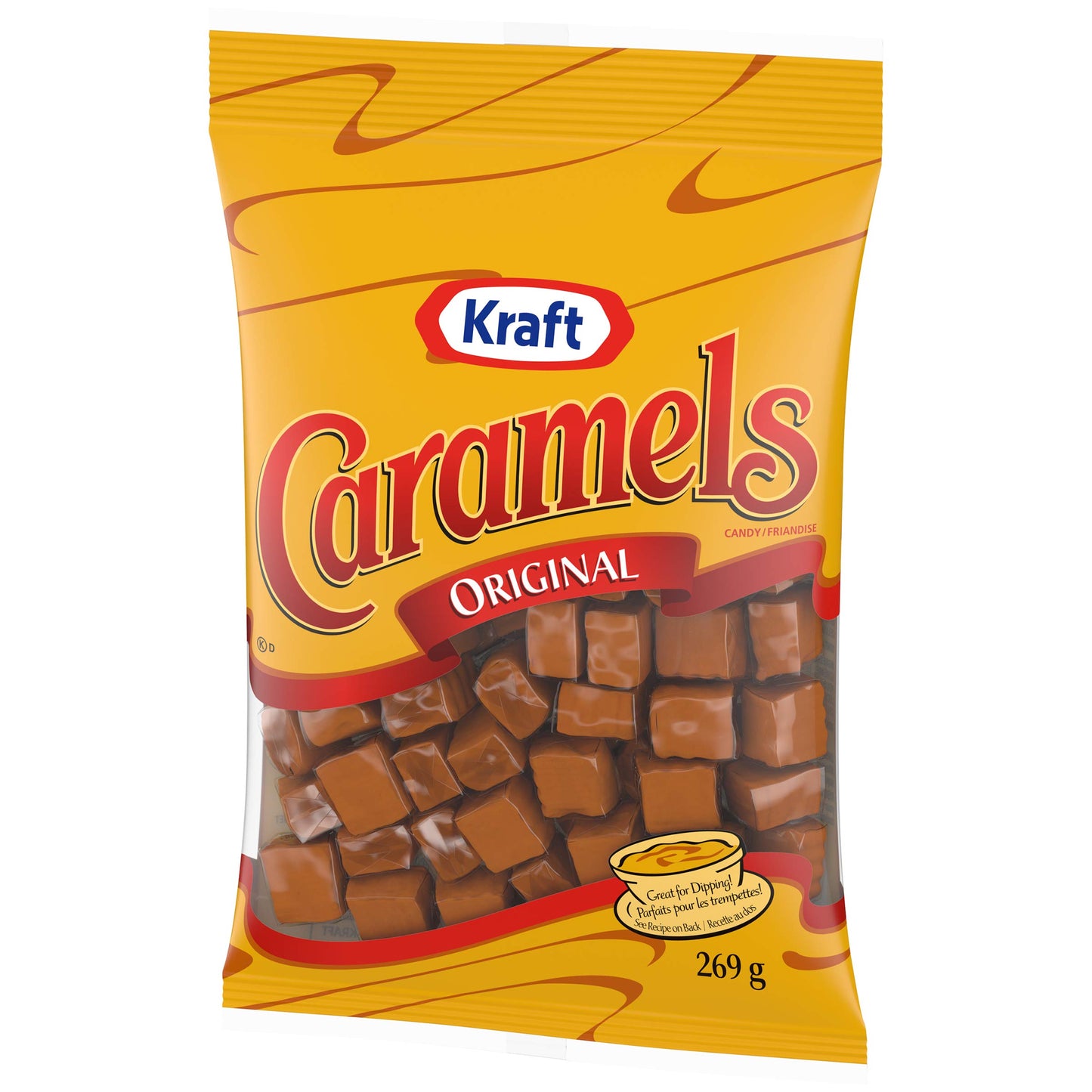 Kraft Caramels Individually Wrapped Candy, 269 gr Bag
