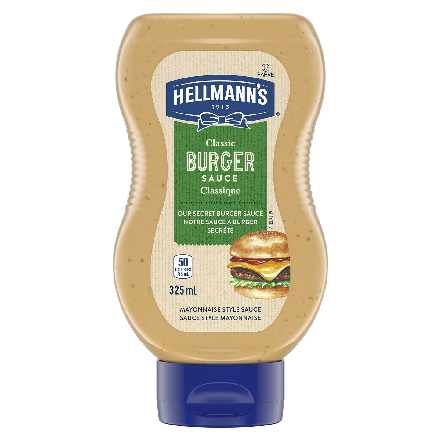 Hellmann's Classic Burger Sauce, Gluten Free and Certified Kosher, 325ml