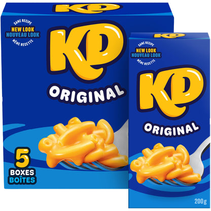 Kraft Dinner Original Macaroni and Cheese Dinner, 200 g, 5 ct Pack