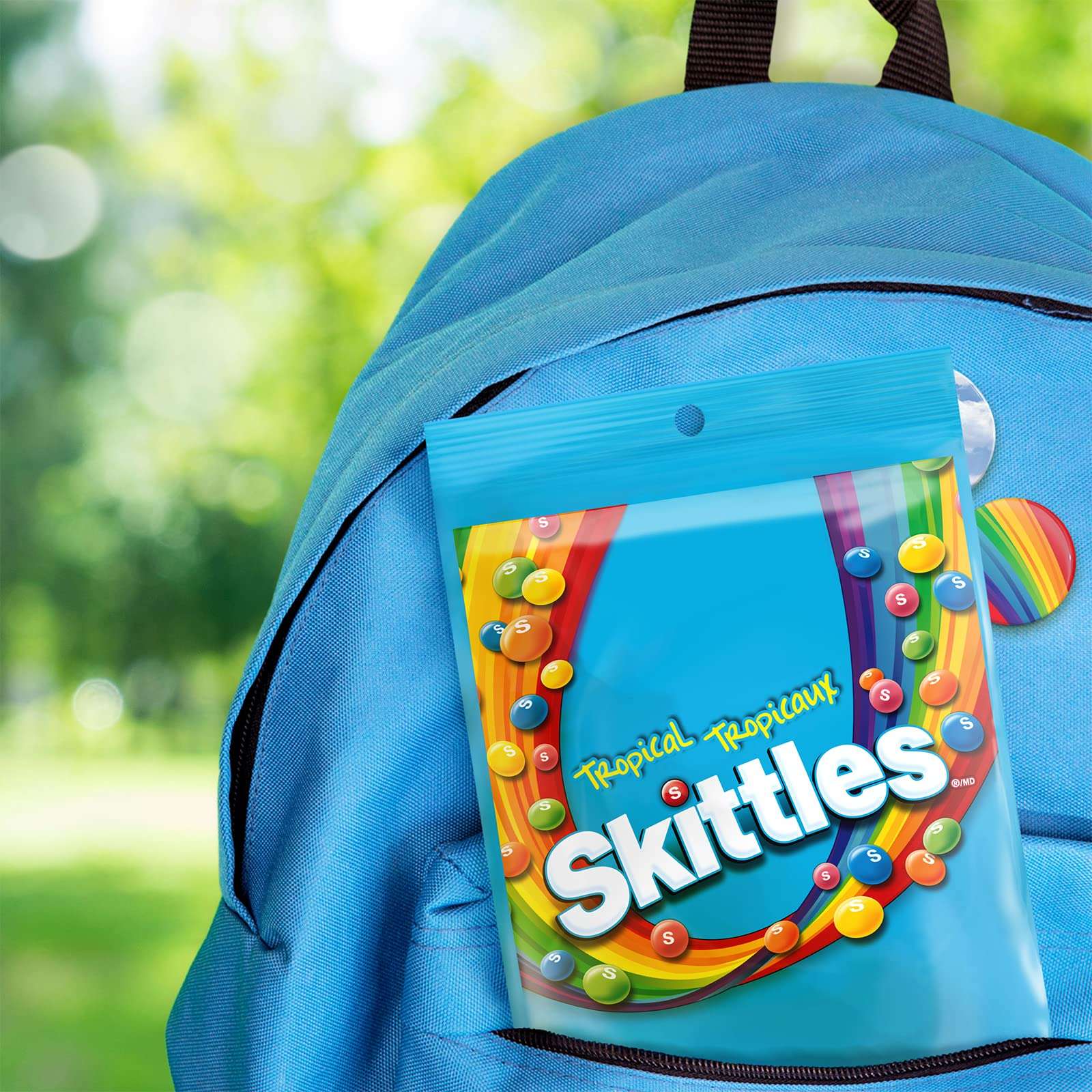 Skittles Tangy Tropical Chewy Candy | 320g Bowl Size Bag | Exotic Fruit Flavors