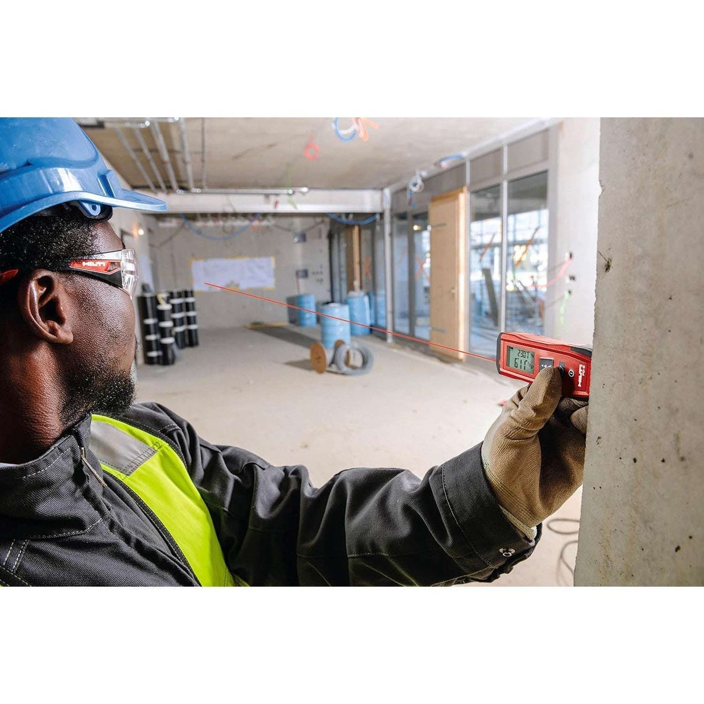 Hilti PD-S Laser Distance Meter: Pro-Grade Accuracy (197ft/60m) – Fast Area & Distance Measuring Tool with Backlit Display