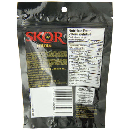 SKOR Minis: Crunchy Butter Toffee & Milk Chocolate Candy (191g Bag)