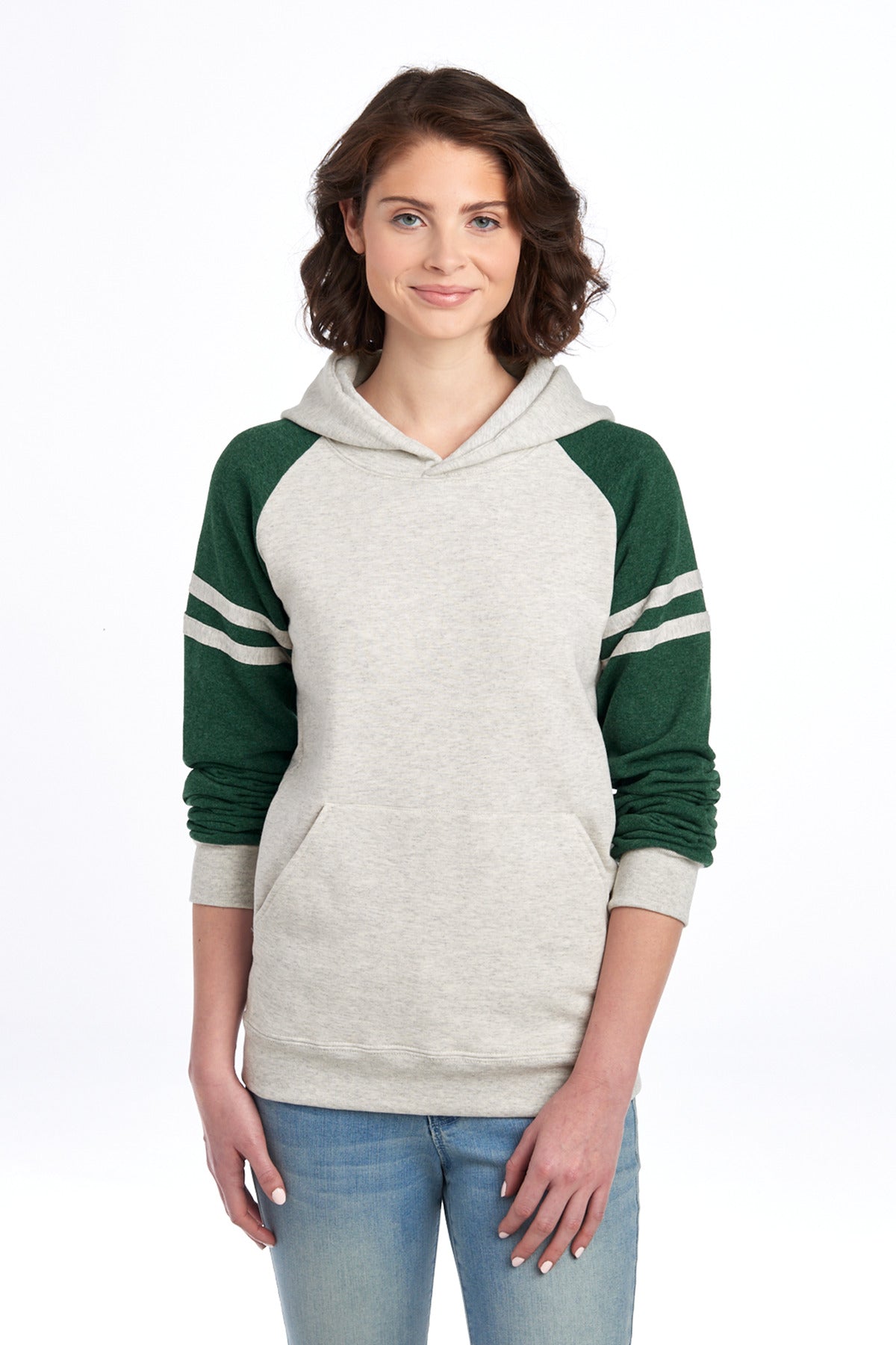 Jerzees® Unisex NuBlend® Varsity Colorblock Hooded Sweatshirt 97C