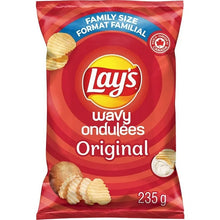 Lay's Wavy Original Potato Chips (235g) Bag