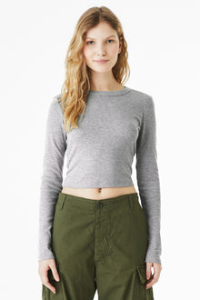 BELLA+CANVAS® Women's Micro Rib Long Sleeve Baby Tee BC1501