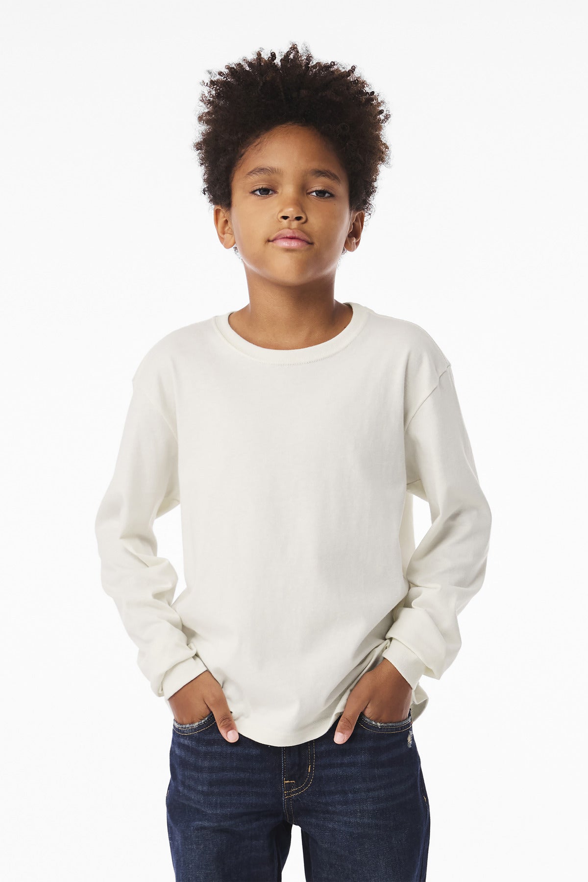 BELLA+CANVAS® Youth 6-Ounce Heavyweight Long Sleeve Tee BC3511Y