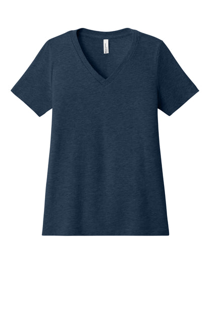 BELLA+CANVAS® Women's Relaxed Heather CVC V-Neck Tee BC6405CVC