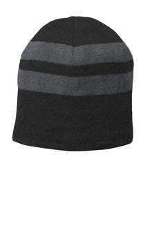 Port & Co™ Fleece-Lined Striped Beanie Cap. C922