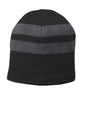 Port & Co™ Fleece-Lined Striped Beanie Cap. C922