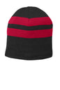 Port & Co™ Fleece-Lined Striped Beanie Cap. C922