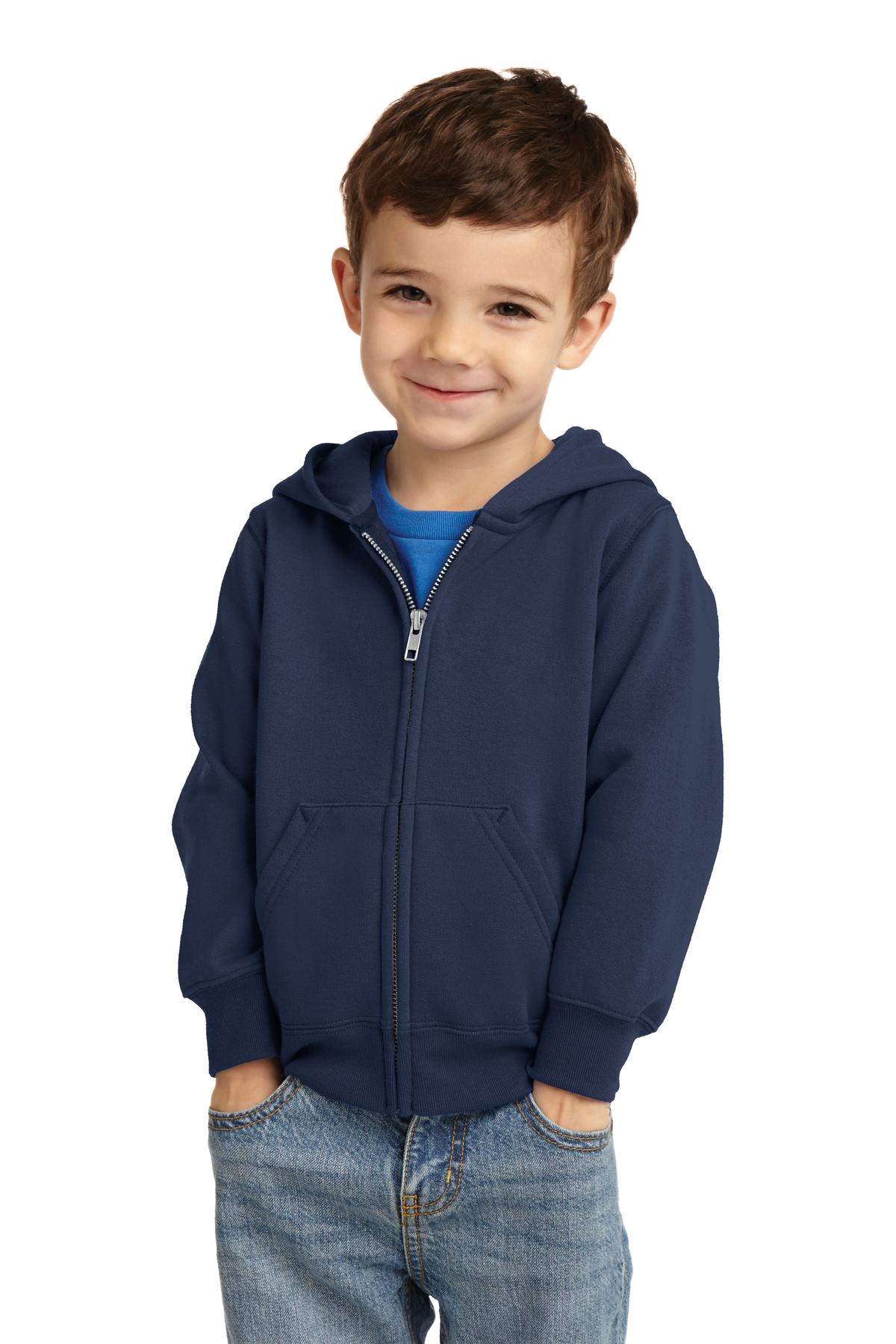 Port & Co™ Toddler Core Fleece Full-Zip Hooded Sweatshirt. CAR78TZH