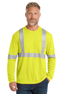 CornerStone® ANSI 107 Class 2 Long Sleeve Safety T-Shirt. CS401LS