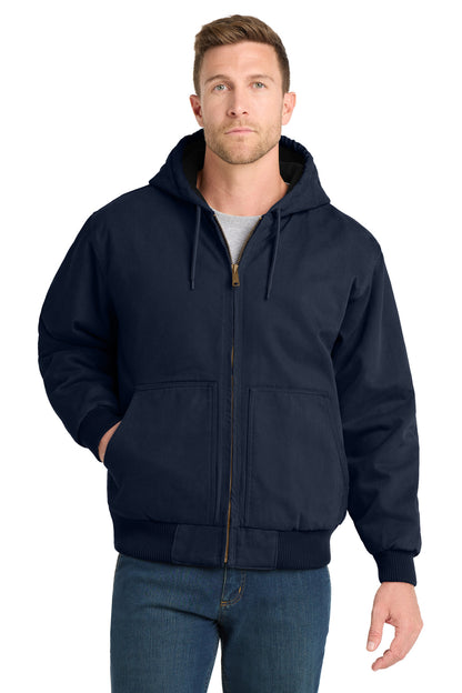 CornerStone® Washed Duck Cloth Insulated Hooded Work Jacket. CSJ41
