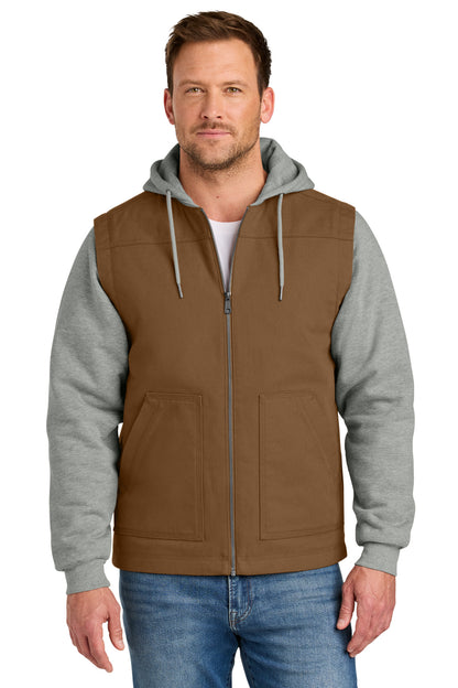 CornerStone® Duck Fleece Full-Zip Hooded Jacket CSJ42
