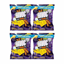 Havoc Smoky Nacho Rolled Tortilla Chips - Bold Flavor 4 Pack (72g Bags)