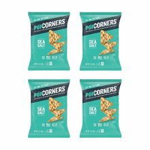 Popcorners Sea Salt Never Fried Snacks - 4 Pack (28g / ~1 oz Snack Bags)