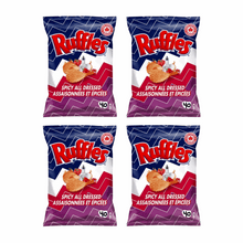 Ruffles Spicy All Dressed Ridged Chips - Spicy & Tangy 4 Snack Pack (40g)