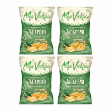 Miss Vickie's Jalapeño Kettle Cooked Chips - Spicy Kick 4 Snack Pack (40g)