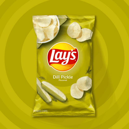 Lay's Dill Pickle Potato Chips | Bold Tangy Flavor | Kosher, No Artificial Flavors | 7.75 oz Bag