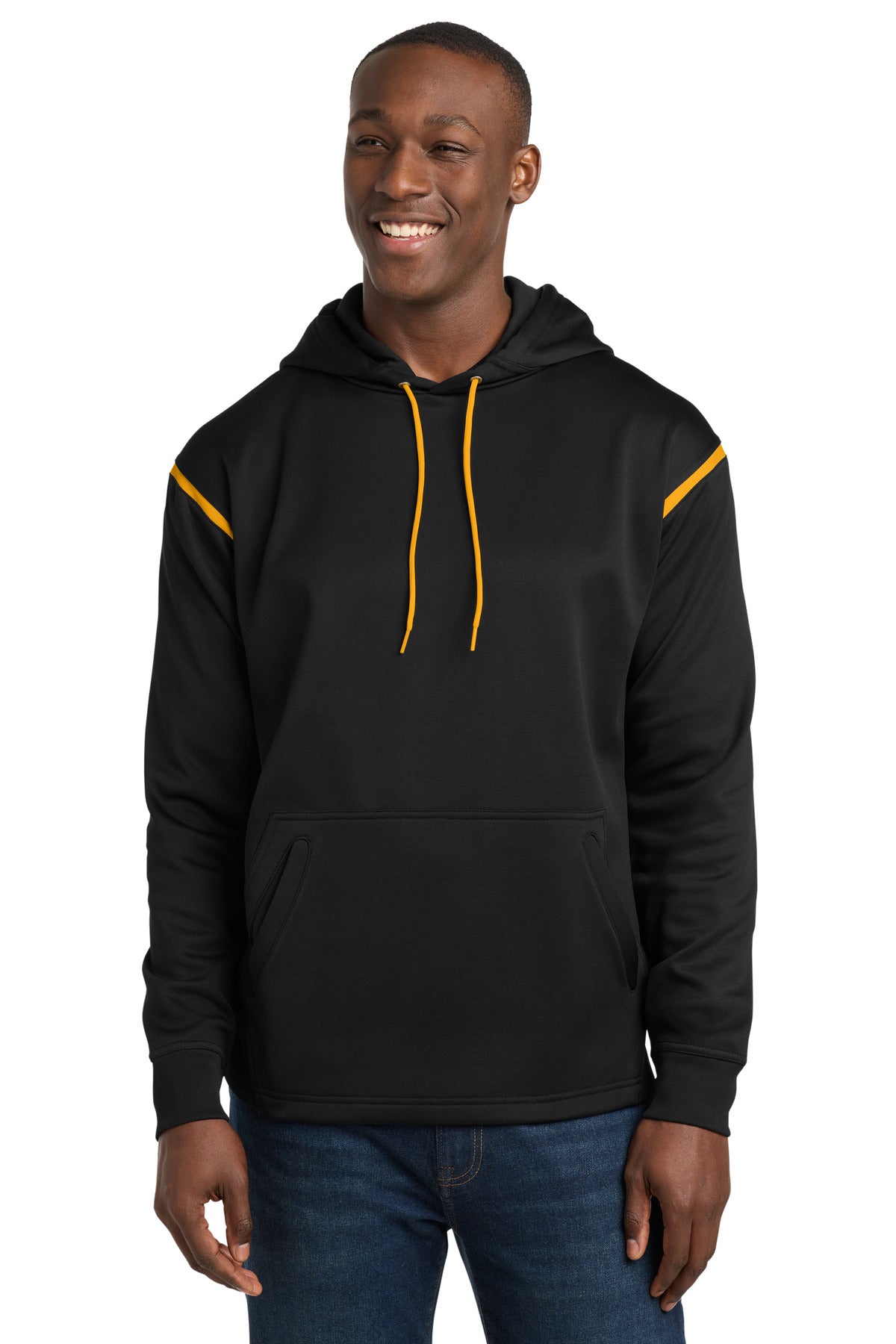 Sport-Tek® Tech Fleece Colorblock Hooded Sweatshirt. F246