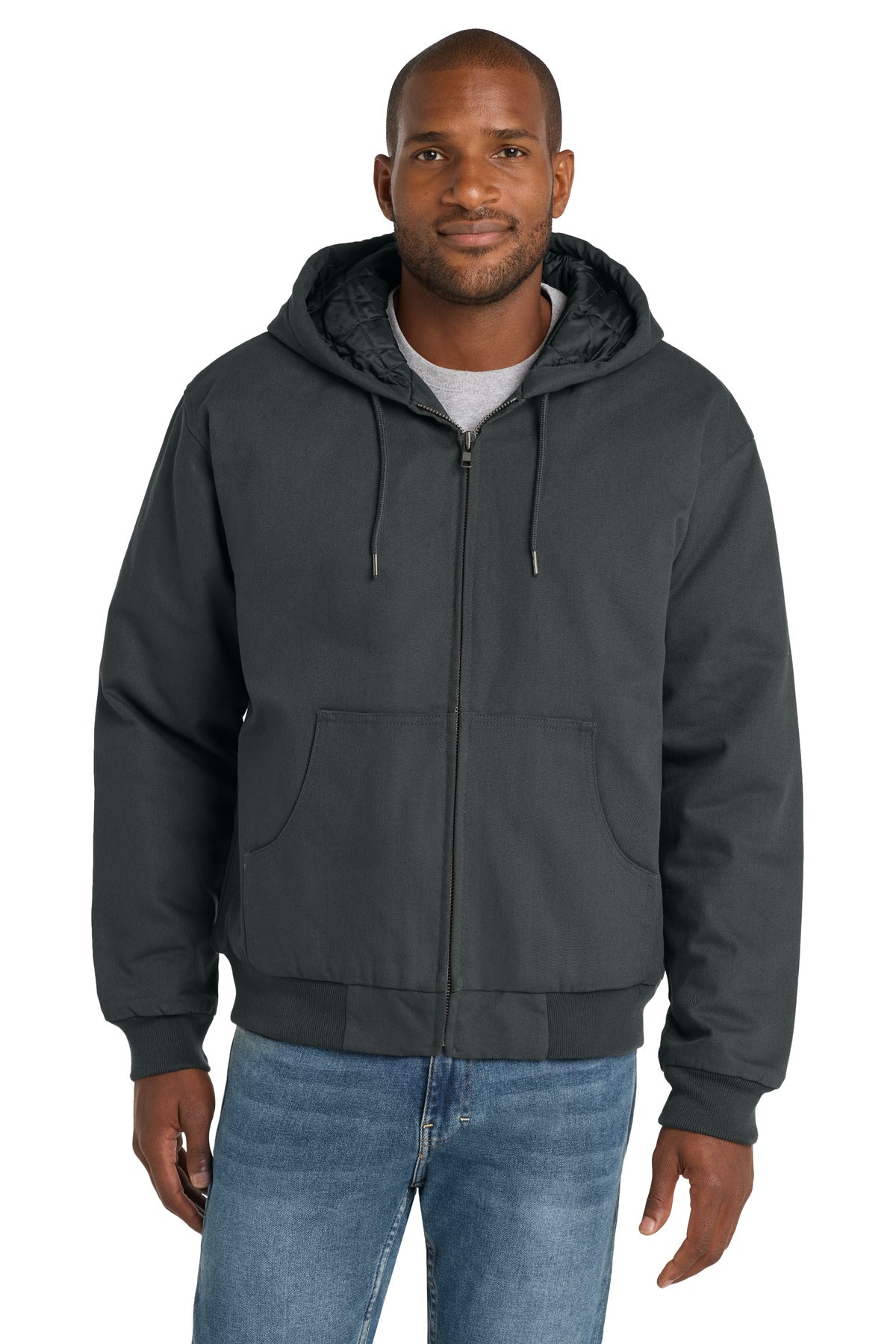 CornerStone® - Duck Cloth Hooded Work Jacket.  J763H