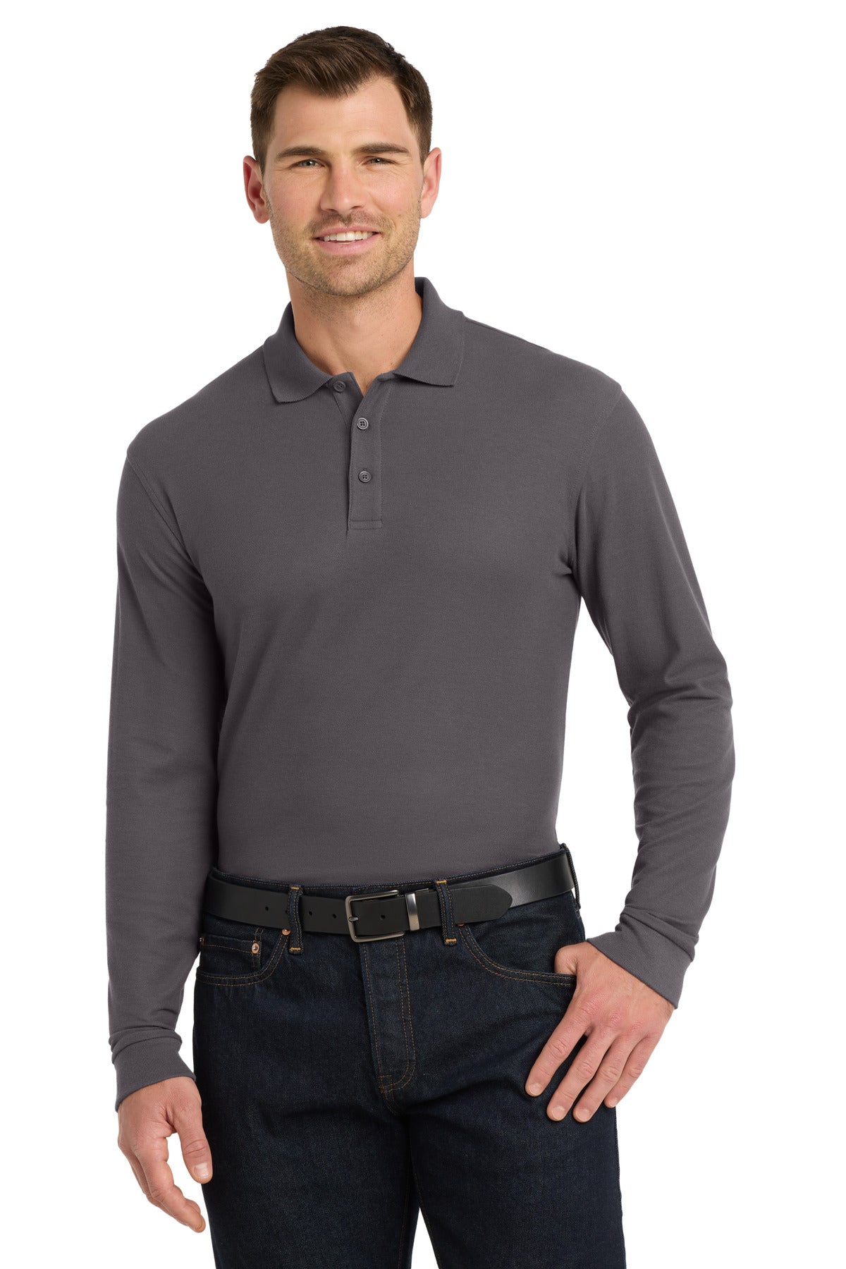 Port Authority® Long Sleeve Core Classic Pique Polo. K100LS
