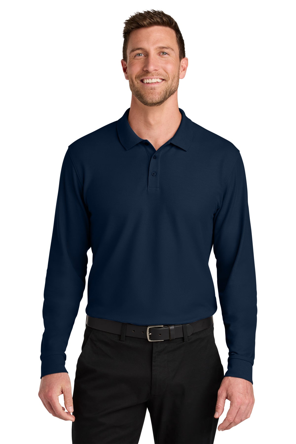Port Authority® Wearever Signature Pique Long Sleeve Polo K200LS