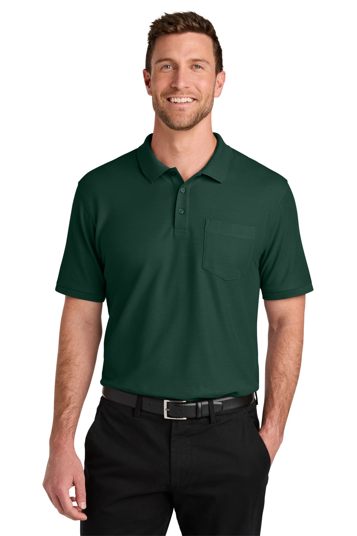 Port Authority® Wearever Signature Pique Pocket Polo K200P