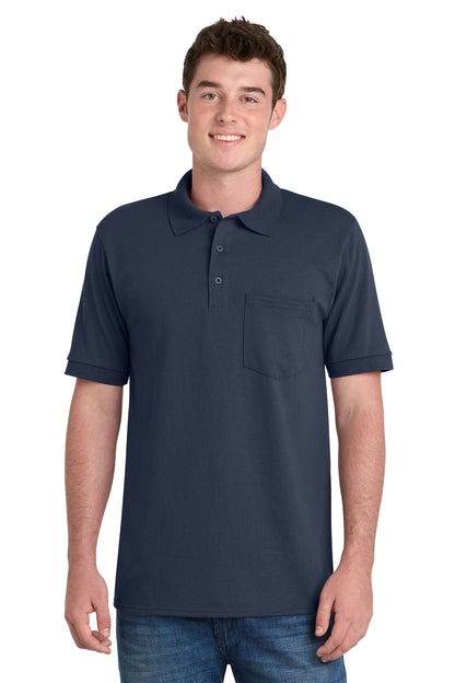 Port & Co™ Core Blend Jersey Knit Pocket Polo. KP55P