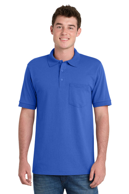 Port & Co™ Core Blend Jersey Knit Pocket Polo. KP55P