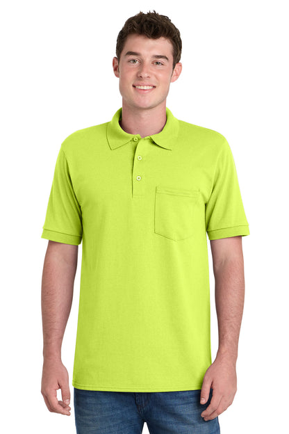 Port & Co™ Core Blend Jersey Knit Pocket Polo. KP55P