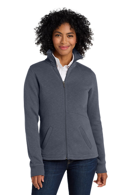 Port Authority® Women's Slub Fleece Full-Zip Jacket. L293