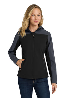 Port Authority® Women's Hooded Core Soft Shell Jacket. L335
