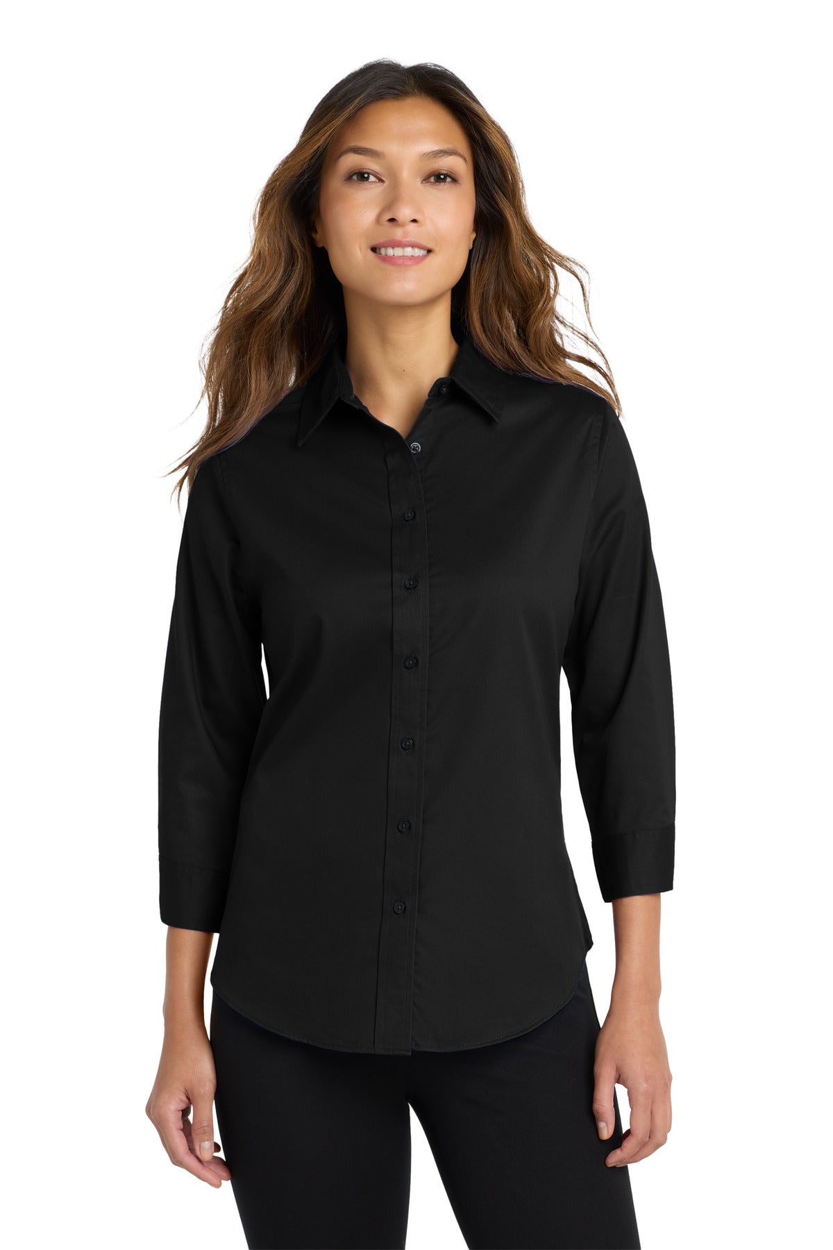 Port Authority® Women's 3/4-Sleeve Easy Care Shirt. L612