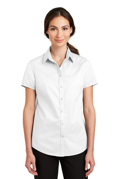 Port Authority® Women's Short Sleeve SuperPro™ Twill Shirt. L664