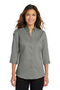 Port Authority® Women's 3/4-Sleeve SuperPro™ Twill Shirt. L665
