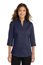 Port Authority® Women's 3/4-Sleeve SuperPro™ Twill Shirt. L665