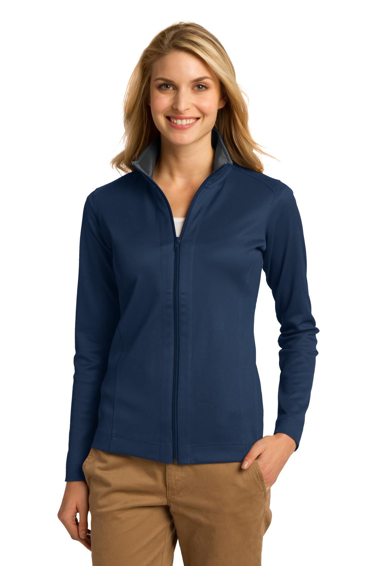 Port Authority® Women's Vertical Texture Full-Zip Jacket. L805